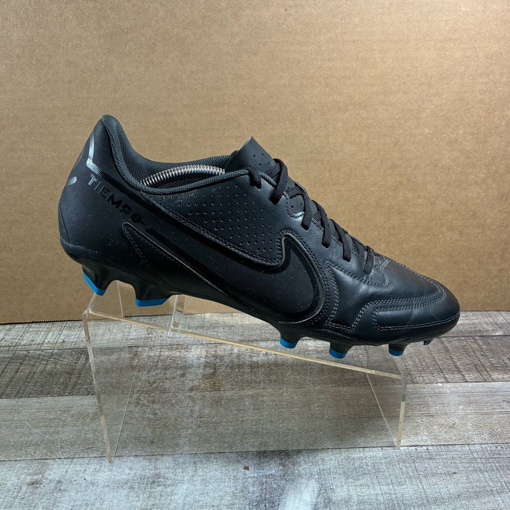 Nike Tiempo Legend 9 FG/MG Men's Black Soccer Cleats Size 13